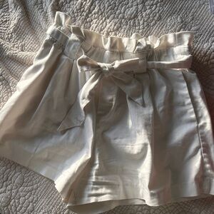 Zara TRF Collection White Shorts